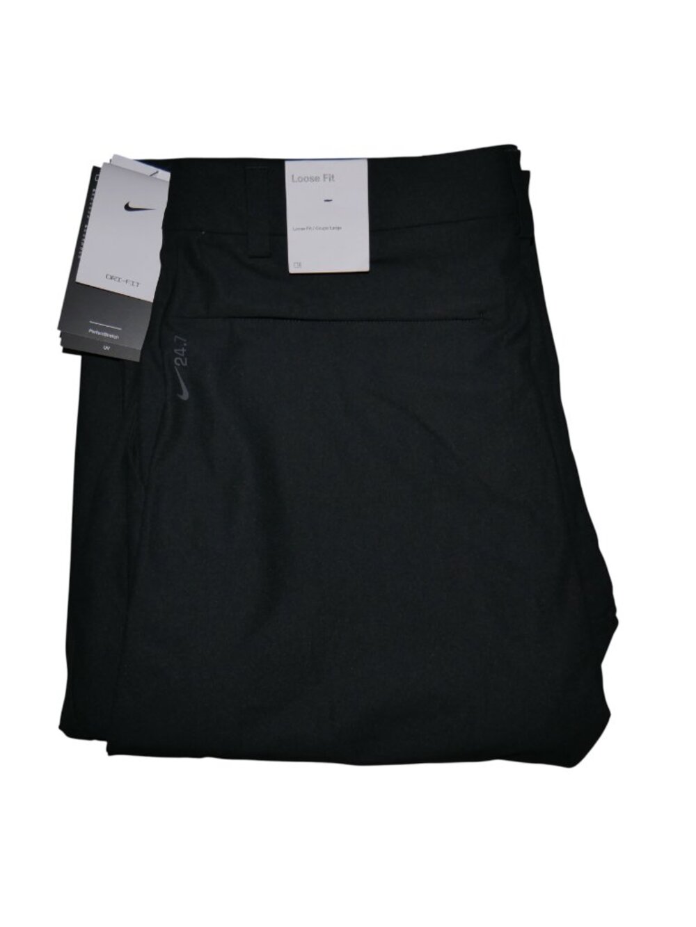 Nike 24.7 PerfectStretch Loose Fit Pants Men's Size 36x34 Black UV Protection